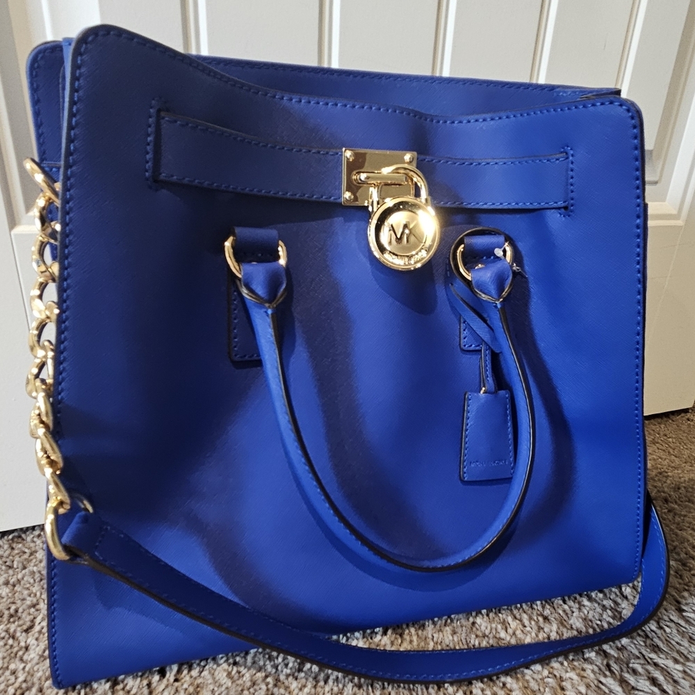 Michael Kors Blue Hamilton Tote